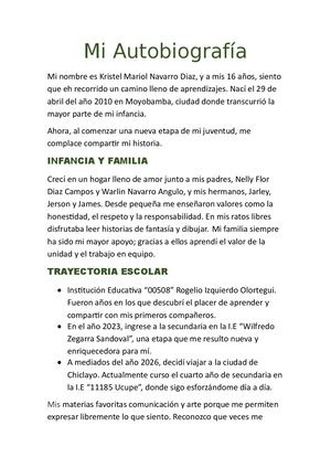 Mi Autobiografía Krys Kk