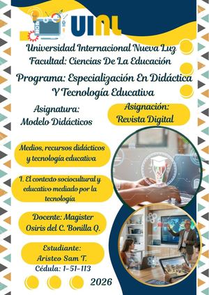 Revista Digital Modelo Didácticos