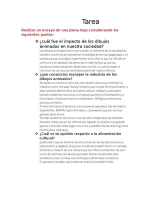 Ensayo Sobre La Evolucion De Las Caricaturas