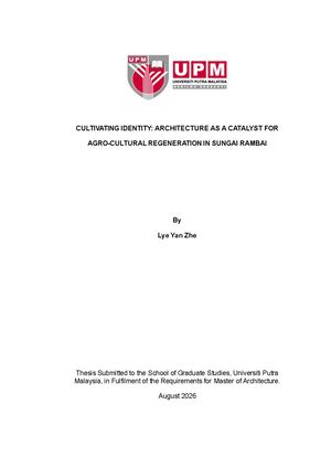 Thesis Dissertation Report Lye Yan Zhe