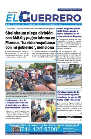 Jueves 3 de septiembre del 2026