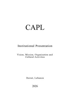 Capl Institutional Presentation