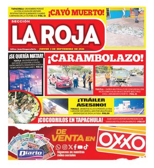 La Roja, Jueves 3 De Septiembre De 2026