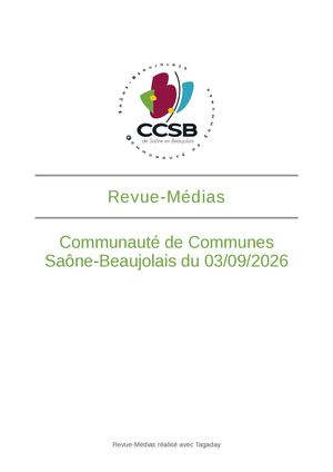 Revue de presse du 3 septembre 2026