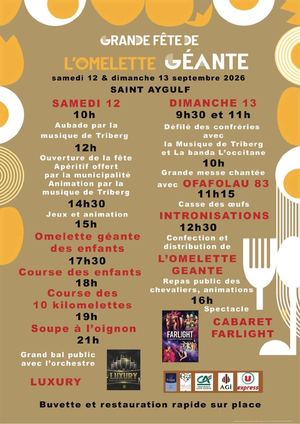 Programme Omelette Geante 2026