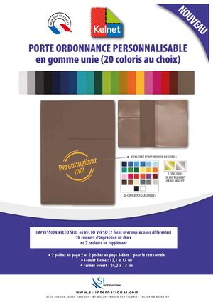 FP Kelnet Porte Ordonnance Gomme Unie