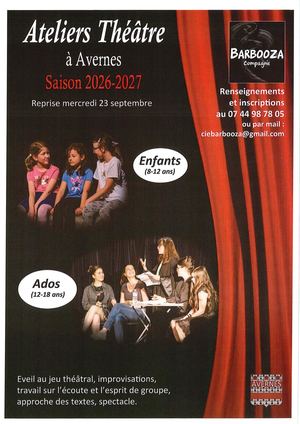 2026 Ateliers Théâtre Avernes