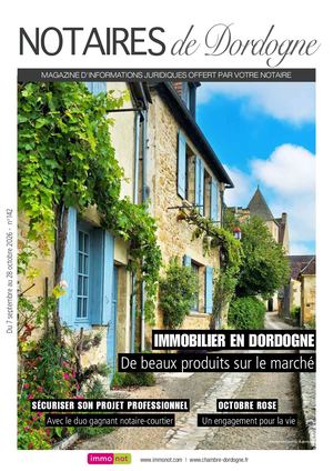 Immo Notaires Dordogne Septembre 2026