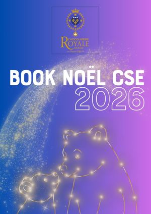 Book Chocolaterie Royale Cse Noel 2026