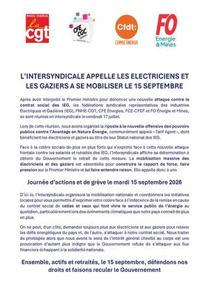 Intersyndicale 17 Juillet