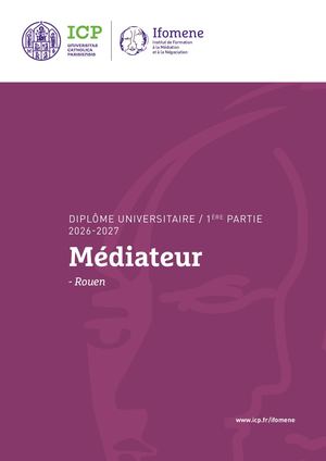 Formation Ifomene Du1 Mediateur Rouen 26 27 V1