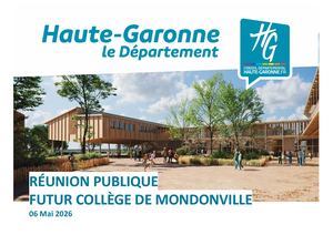 College Mondonville - Support de présentation de la réunion publique