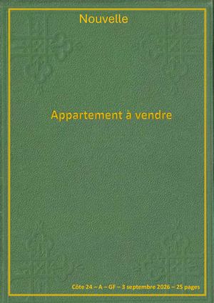 GF - Appartement à vendre