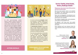 Service Famille, Action sociale, Seniors, Handicap et Santé