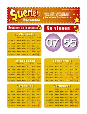 Suerte Nro8581 2026 09 01