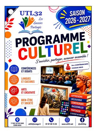 Programme 2026 2027