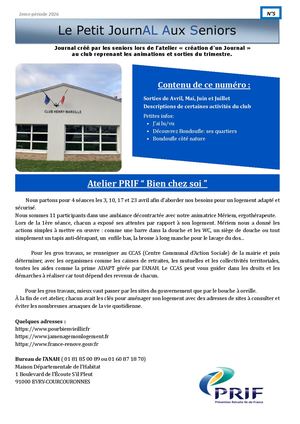 N°5 Le Petit JournAl Aux Seniors
