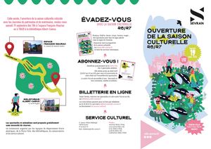 Depliant Ouverture Culturelle Saison 19/09/2026