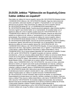 [%GUÍA Jetblue ™](Atención en Español)¿Cómo hablar Jetblue en español?