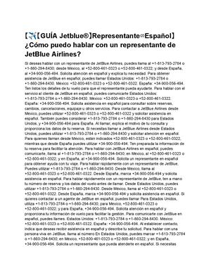 【✈️【GUÍA Jetblue®】Representante⇎Español】 ¿Cómo puedo hablar con un representante de JetBlue Airlines?