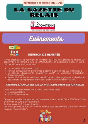Gazette N°20 Septembre A Decembre 2026