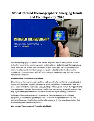 Global Infrared Thermographers: Emerging Trends and Techniques for 2026