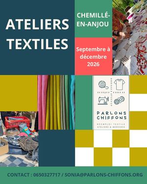 Ateliers Parlons chiffons - Septembre à décembre 2026