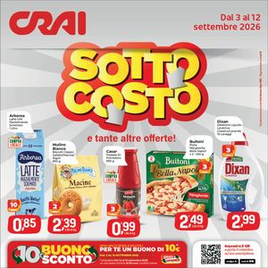 Volantino Crai Sardegna dal 3 al 12 settembre