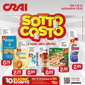 Volantino Crai Tirreno dal 3 al 12 settembre
