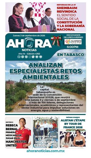JUEVES 3 DE SEPTIEMBRE 2026