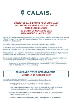Appel Candidature Village Noel2026