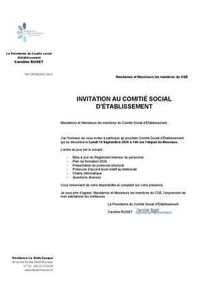 Éléments de présentation CSE EHPAD Mouvaux