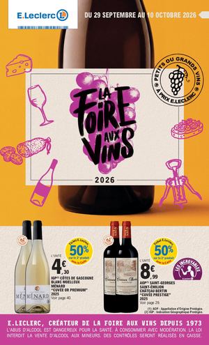 Foire aux vins nationale 2026