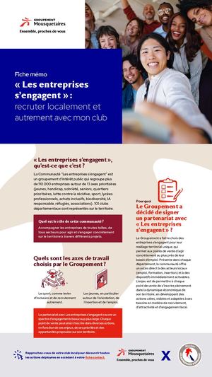 Fiche mémo - "Les entreprises s'engagent"