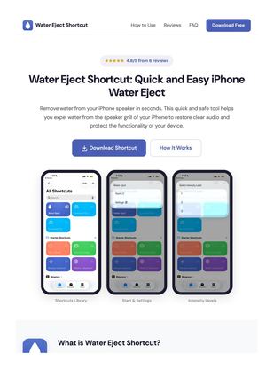 Water Eject Shortcut