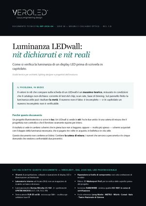 Guida Luminanza Nit Reali Ledwall Veroled
