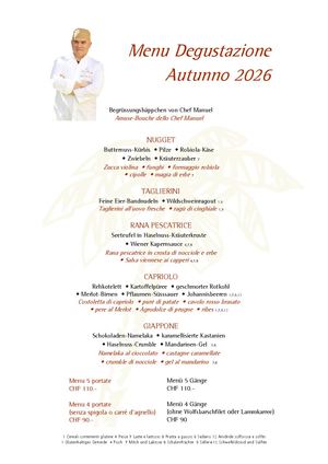 Menu Degustazione Autunno 2026 It De