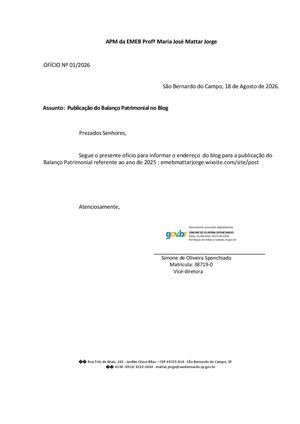 34 Oficio Informando O Endereco Eletronico De Publicacao Dos Balancos Patrimoniais 2025 Assinado