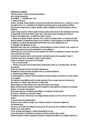 CRONICILE LUMINII DE CRISTIAN DIACONIȚA