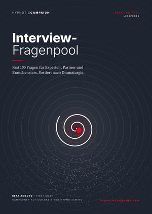 Hypnotic Campaign Leseprobe 04 Interview Fragenpool