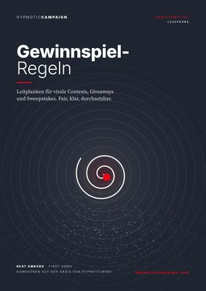 Hypnotic Campaign Leseprobe 03 Gewinnspiel Regeln