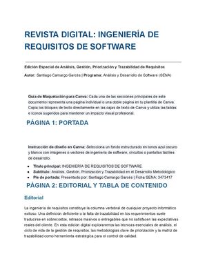 Guia De Contenido Y Maquetacion Canva Revista Digital De Requisitos