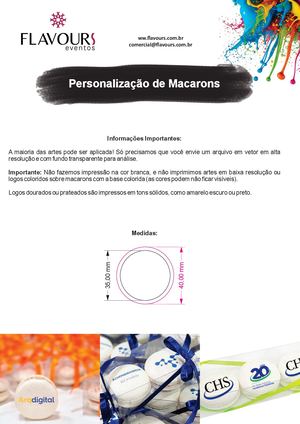 Gabarito Macaron e Cores Fita de Cetim