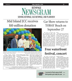 Bethpage Newsgram (9/4/26)