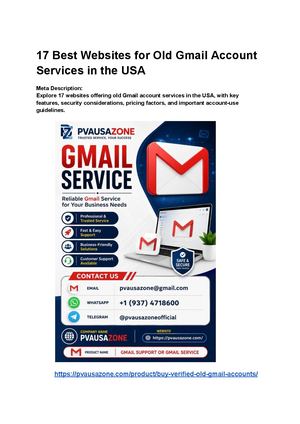 17 Best Websites For Old Gmail Account Services In The Usa