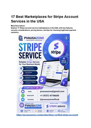 17 Best Marketplaces For Stripe Account Services In The Usa