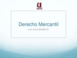 Derecho Mercantil