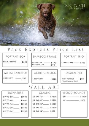 Pack Express Price List