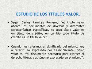 Derecho Mercantil - Títulos Valor - Títulos Ejecutivos