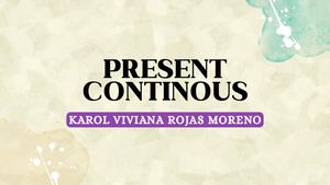 PRESENT CONTINOUS